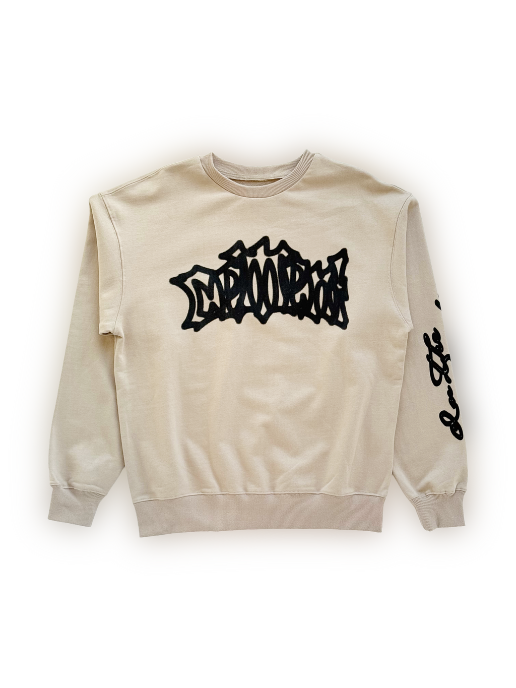 graffiti crewneck [beige]