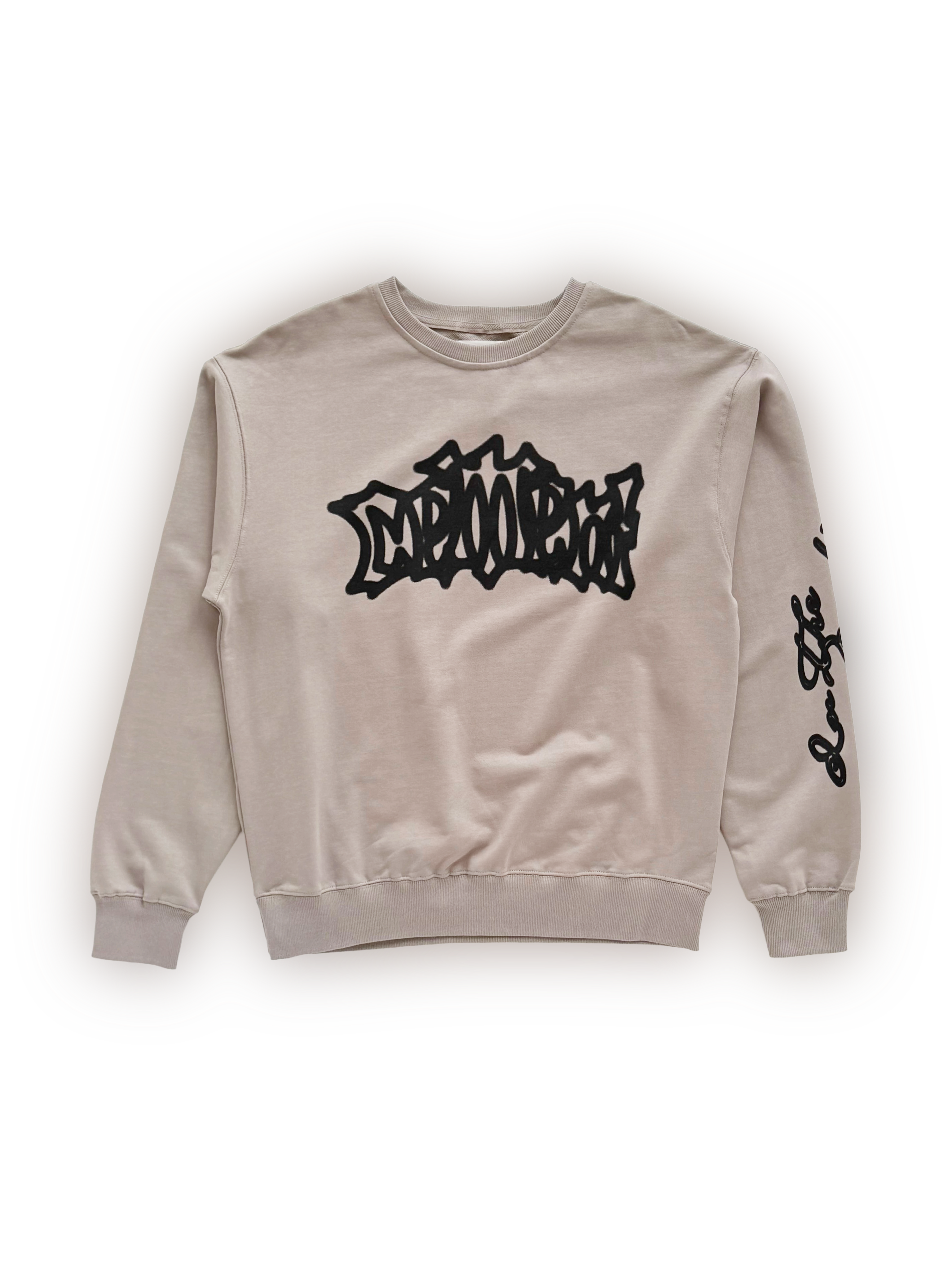 graffiti crewneck [light gray]
